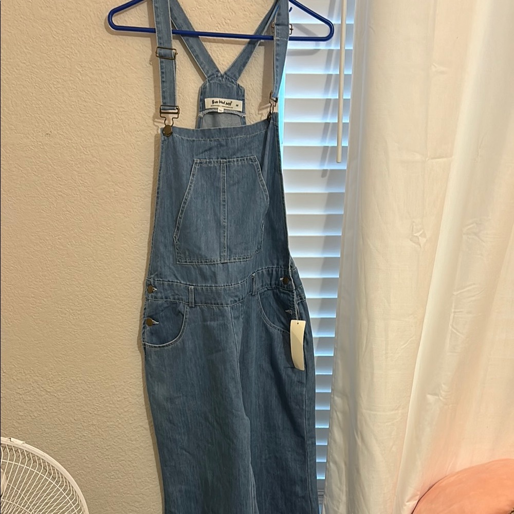 Three Bird Nest Blue Denim Overalls